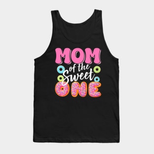 Mom of the sweet one birthday 1st B-day Donut Tank Top